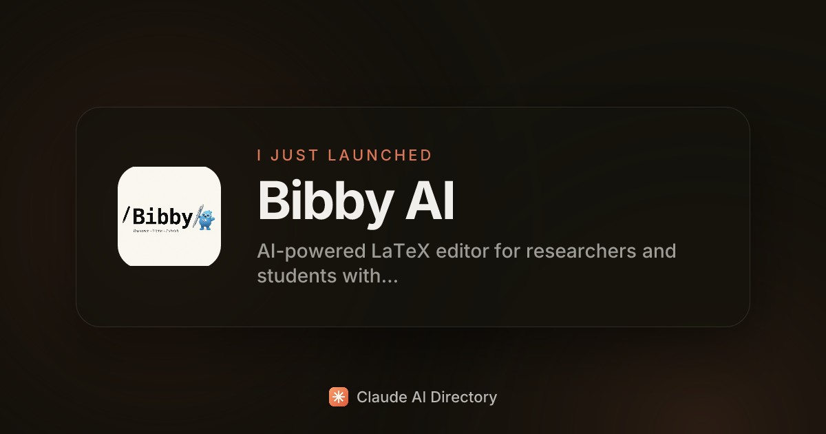 Bibby AI launched on Claude AI Directory