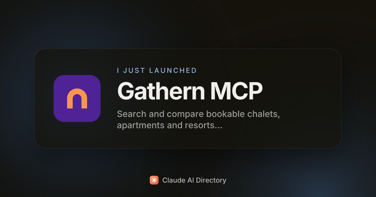 Gathern MCP launched on Claude AI Directory