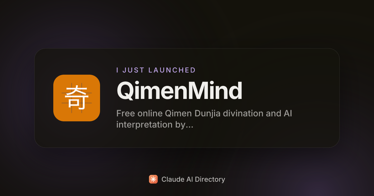 QimenMind launched on Claude AI Directory